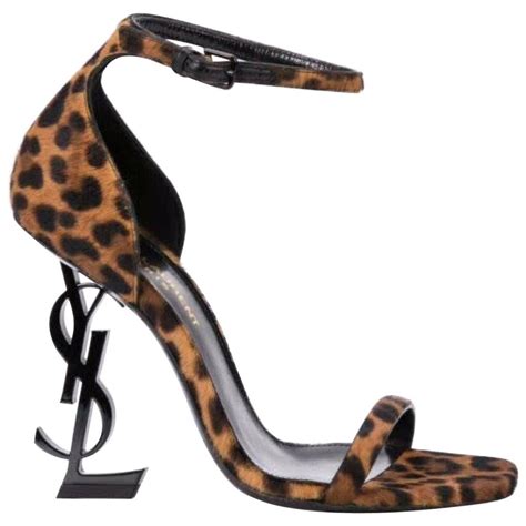 saint laurent heels leopard